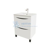 Тумба с умывальником, напольная, 60 см, белая, Cloud, Iddis CLO60WFi95K