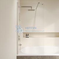 Шторка на ванну 90*150 RGW SC-052 Хром/Прозрачное/10 мм (Easy)