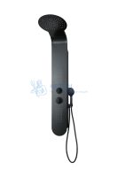Душевая панель Taliente TA-G-A03Bb округлая настенная