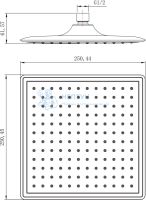 Верхний душ Lemark LM8036C