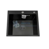 Мойка для кухни Diadonna DS5050B серый графит, нерж. сталь, размер 500*500*200 мм