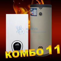 Котел наст. газ. 1-контурный Federica Bugatti Varme 24B+Бойлер Strattos Classic 160