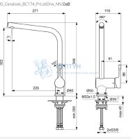 Cмеситель для кухонной мойки Ideal Standard CERALOOK BC174AA