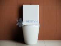 Унитаз-компакт безободковый с сиденьем микролифт Ceramicanova Highlight Белый CN1802