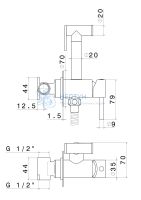 Гигиенический душ Kerama Marazzi 27720KM.01.093 чёрный