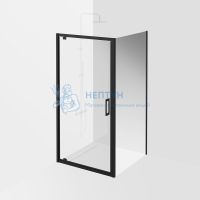 Душевая боковая панель VETRO, 100х195, матовый черный