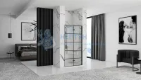 Душевая складная дверь REA MOLIER 80 Black REA-K8537