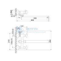 Смеситель для ванны с длинным изливом, Acros, IDDIS, ACRSBL2i10WA