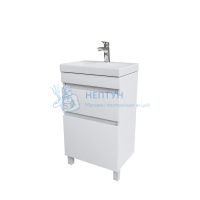 Тумба с умывальником напольная, белая, 50 см, Zodiac, Iddis ZOD5CBFi95K подходит ум. 3505000i28