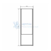 Шкаф-колонна Comforty Лиссабон-40 дуб темный 00-00006270