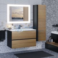 Зеркало для ванной с подсветкой Uperwood Barsa 90х80 см, прямоугольное, сенсор/антизапотевание