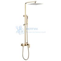 Душевая стойка ABBER Daheim AF8220G без излива, золото матовое