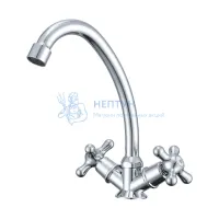 Смеситель Prohanss P11.41 для кухни вентильный поворотный излив, хром