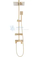 Душевая стойка с изливом REA JACK Gold REA-P7008