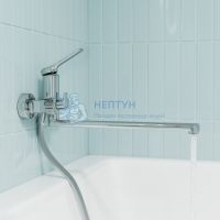 Смеситель для ванны с длинным изливом, глянцевый хром, Parker, IDDIS, PARSB02i10WA