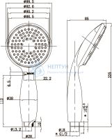 Душевая лейка Lemark LM8001C