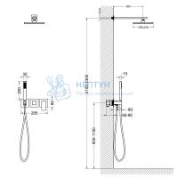 Душевая система встроенная Timo Selene SX-2169/03SM черный