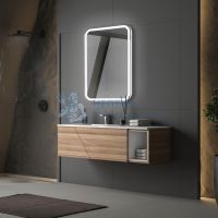 Зеркало ABBER See AG6105S с подсветкой, сенсорный выключатель, диммер