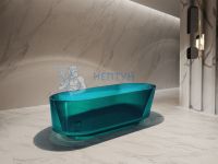 Ванна из полиэфирной смолы Abber 170x80 отдельностоящая овальная бирюзовая AT9706Aquamarin