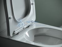 Унитаз-компакт безободковый с сиденьем микролифт Ceramicanova Star Белый CN1904