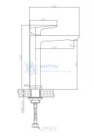 Смеситель для накладных BelBagno ANCONA-LMC-CRM