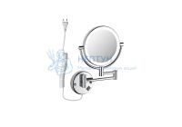 Зеркало косметическое настенное с подсветкой 5х AQUATEK AQ4915CR