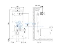 Инсталляция для унитаза Oliveira OLI120