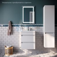 Тумба подвесная, белая, 50 см, Zodiac, Iddis ZOD5CB0i95 подходит ум. 3505000i28