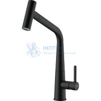 Смеситель Franke Icon с выдвижным шлангом,черный матовый 115.0625.190