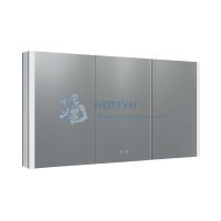 Шкаф зеркало для ванной с подсветкой Aquatek AQ7129-MLC, прямоугольное, сенсорное управление, 1200*700*133