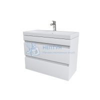 Тумба с умывальником подвесная, белая, 80 см, Zodiac, Iddis ZOD8CB0i95K подходит ум. 3508000i28