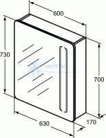 Зеркальный Шкафчик Ideal Standard MIRROR&LIGHT T3373AL