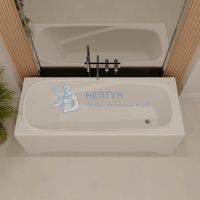 Ванна из искусственного камня Veconi Fresca 170x70 белая прямоугольная FRS17070