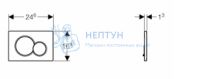 Смывная клавиша Geberit Sigma01, двойной смыв: Белый «Alpine» 115.770.11.5