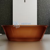 Прозрачная ванна ABBER Kristall AT9707Opal коричневая