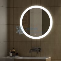 Зеркало Континент Rinaldi LED, D 77 см, LED подсветка, сенсорный выключатель, антизапотевание ЗЛП179