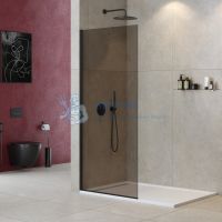 Душевая перегородка универсальная LIBERTA-L-1-TB-120-BR-NERO