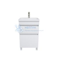 Тумба с умывальником напольная, белая, 50 см, Zodiac, Iddis ZOD5CBFi95K подходит ум. 3505000i28