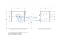 База под раковину подвесная BelBagno KRAFT-600-2C-SO-VO
