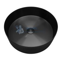 Раковина накладная Abber Wasser Kreis AF2411MB черная матовая