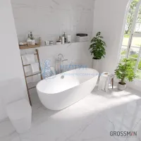 Акриловая ванна Grossman 170x80 отдельностоящая овальная GR-2501