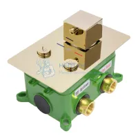 Душевой комплект термостатический REA DAVIS + BOX Gold REA-P6324