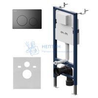 Инсталляция для подвесного унитаза с черной матовой клавишей Am.Pm PrimeFit I012709.0138