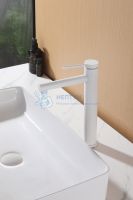 Смеситель Abber Emotion AF8811W для накладной раковины, белый матовый