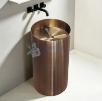 Раковина отдельностоящая Abber Wasser Kreis AF2414MRG розовое золото матовое