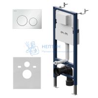 Инсталляция для подвесного унитаза с белой глянцевой клавишей Am.Pm PrimeFit I012709.0101