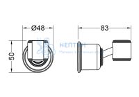 Держатель ручного душа AQUATEK AQ2407CR КЛАССИК