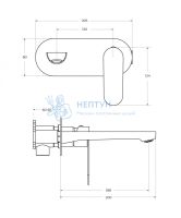 Смеситель для раковины встраиваемый CEZARES STYLUS-BLI1-IN-W0