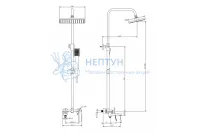 Душевая система Knotlor KN-62/GM