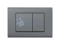 Панель смыва NOVA QUAD 001 с прямоугольными клавишами, пластик, графитовый, матовый 19102041001 Реха